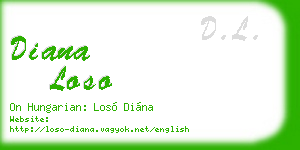 diana loso business card